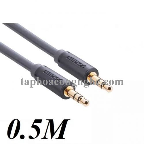 Ugreen 10501 0.5M màu Đen Cáp âm thanh 2 đầu 3.5mm dương AV101 30010501